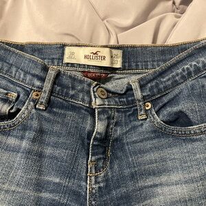 Hollister Faded Light Blue Stretch Jeans